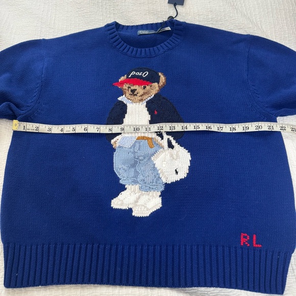 Polo by Ralph Lauren women’s Polo Bear Sweater, size M - Picture 6 of 10